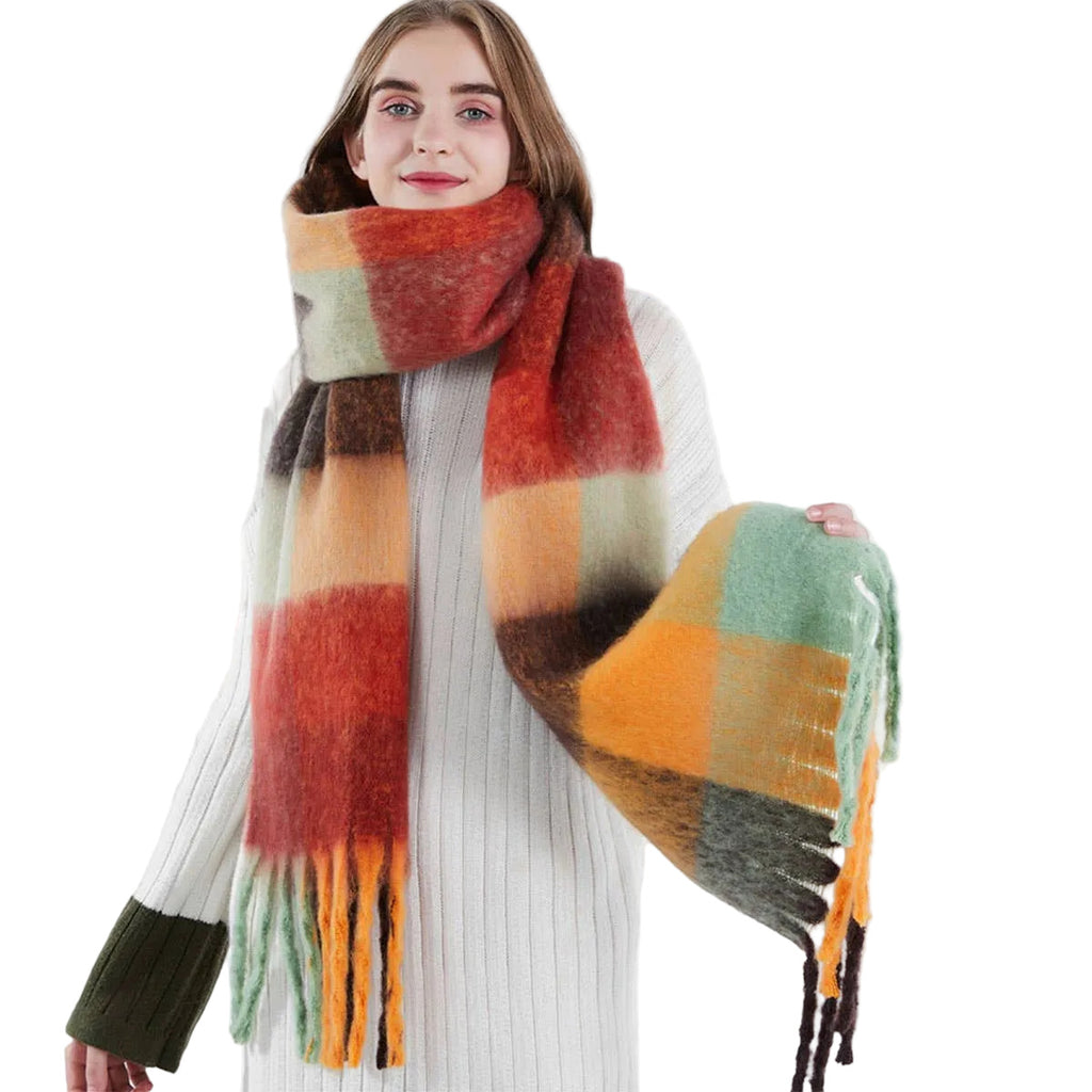 Colorful Checkered Scarf