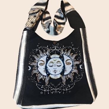 Cotton Triple Face Sun and Moon Bag