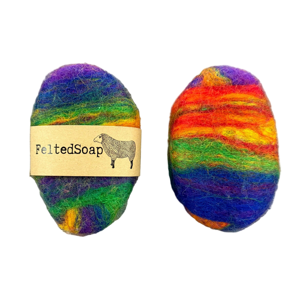 Felted Soap Rainbow