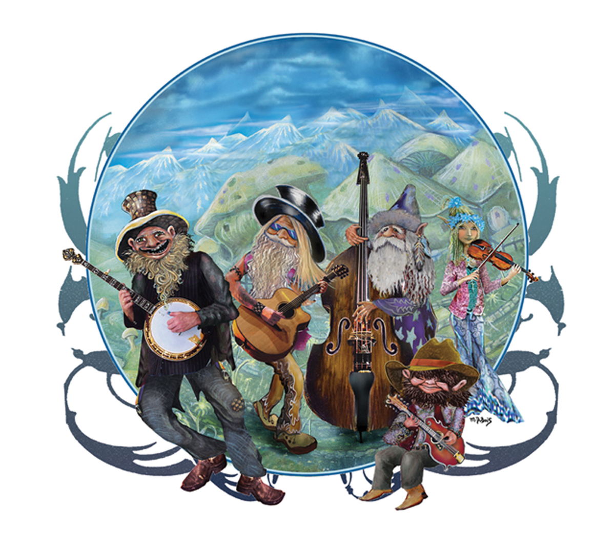 Gnome Bluegrass Sticker