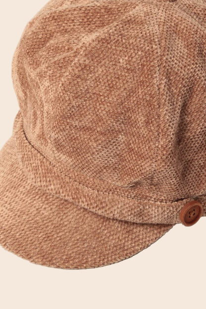 Chenille Hat with Elastic Back