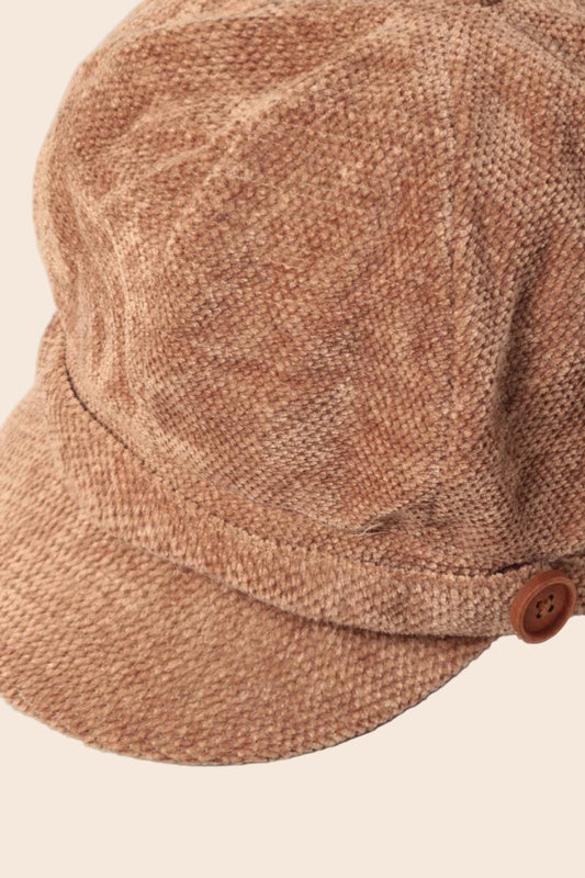 Chenille Hat with Elastic Back