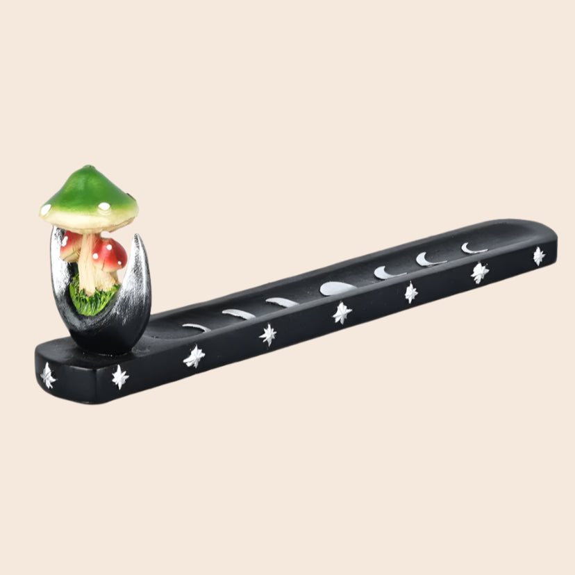 Mushroom on Moon Incense Burner