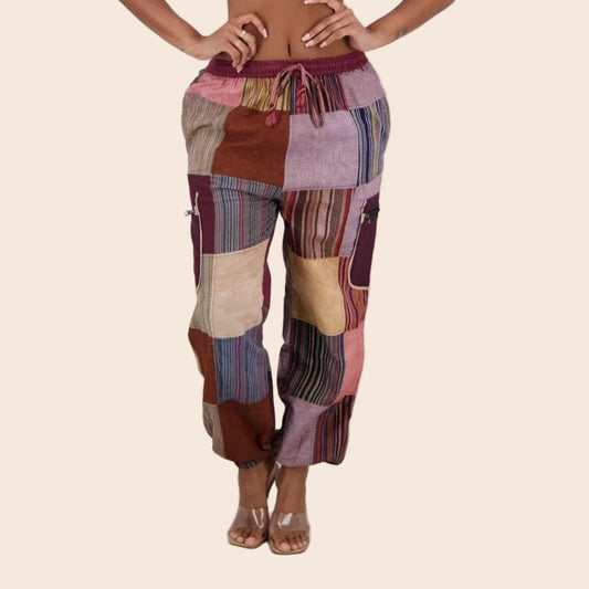 Earth Toned Patchwork Pants