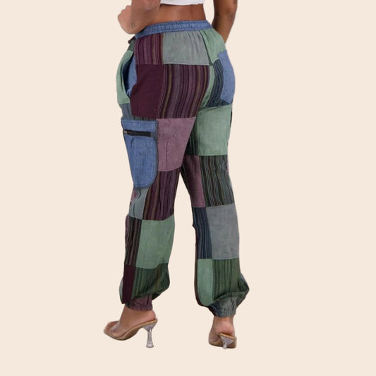 Earth Toned Patchwork Pants
