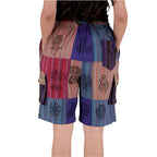 Striped Patchwork Shorts