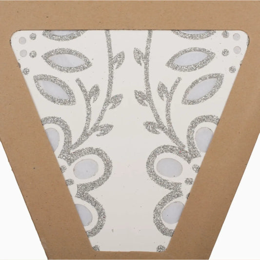White Sunflower Paper Star Lantern