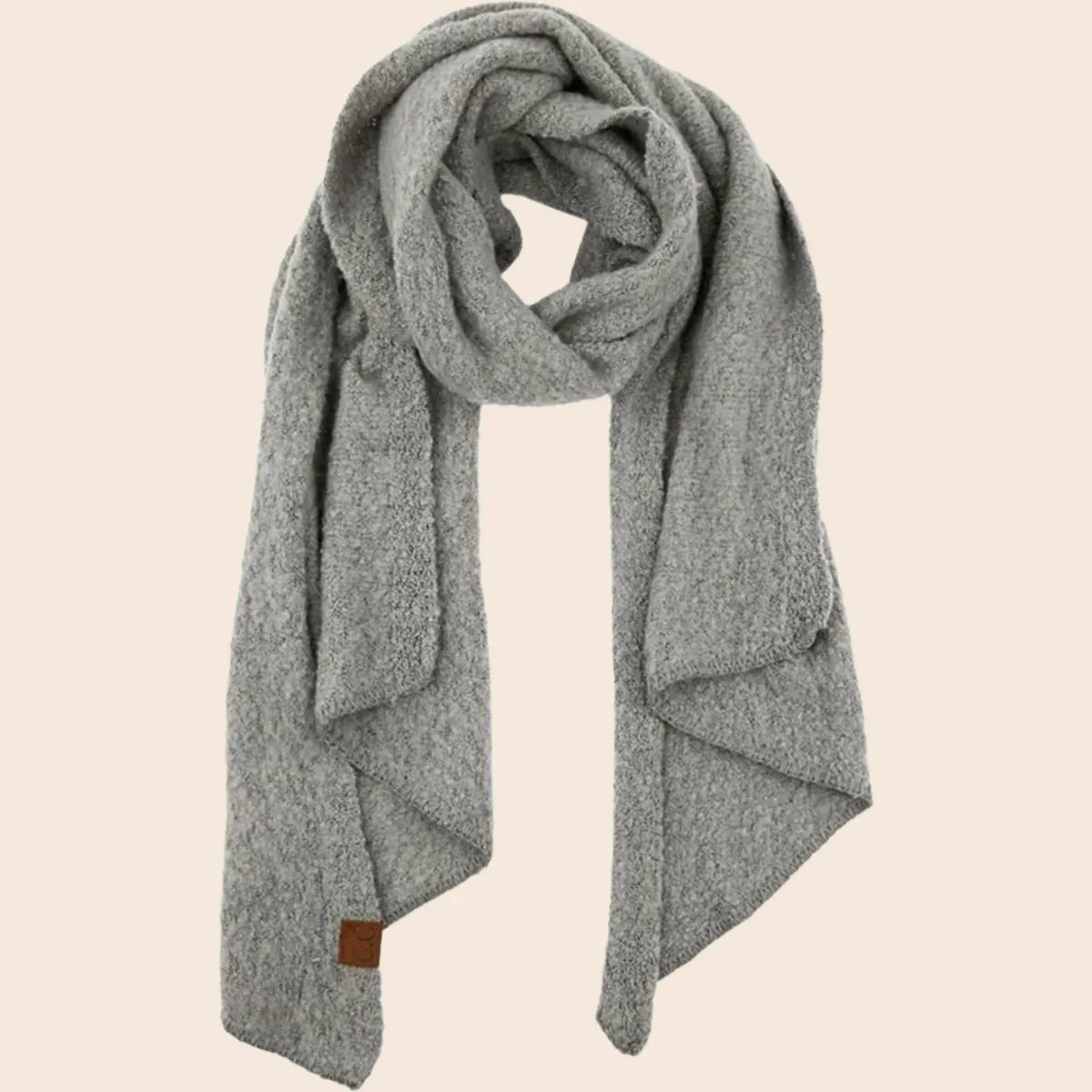 Bias Cut Whipstitched Edging Long Scarf