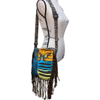 Razor Cut Butterfly Bag with Fringe