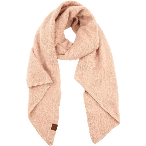 Bias Cut Whipstitched Edging Long Scarf