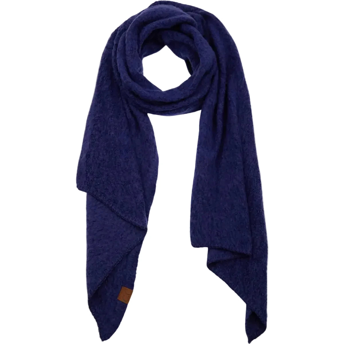 Bias Cut Whipstitched Edging Long Scarf
