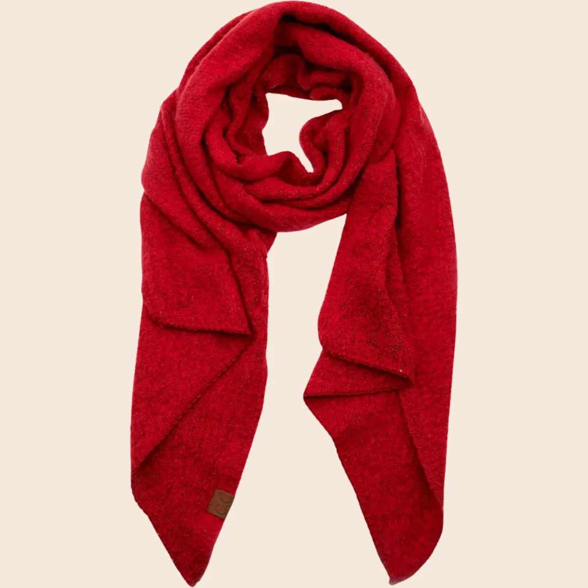 Bias Cut Whipstitched Edging Long Scarf