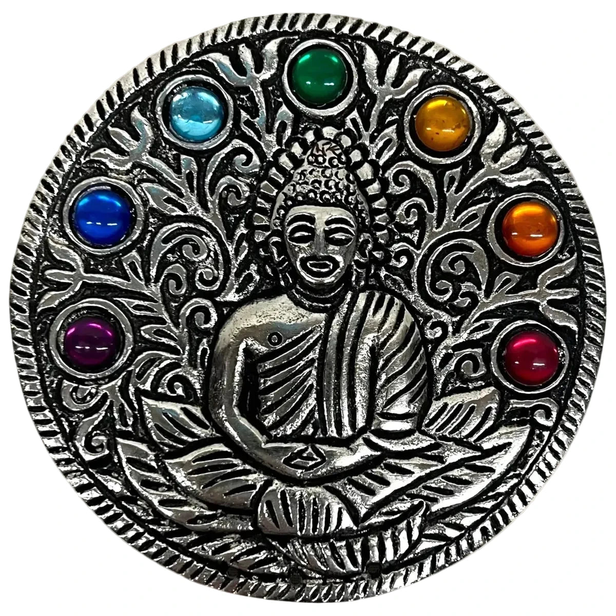 Chakra Buddha Disk Incense Burner
