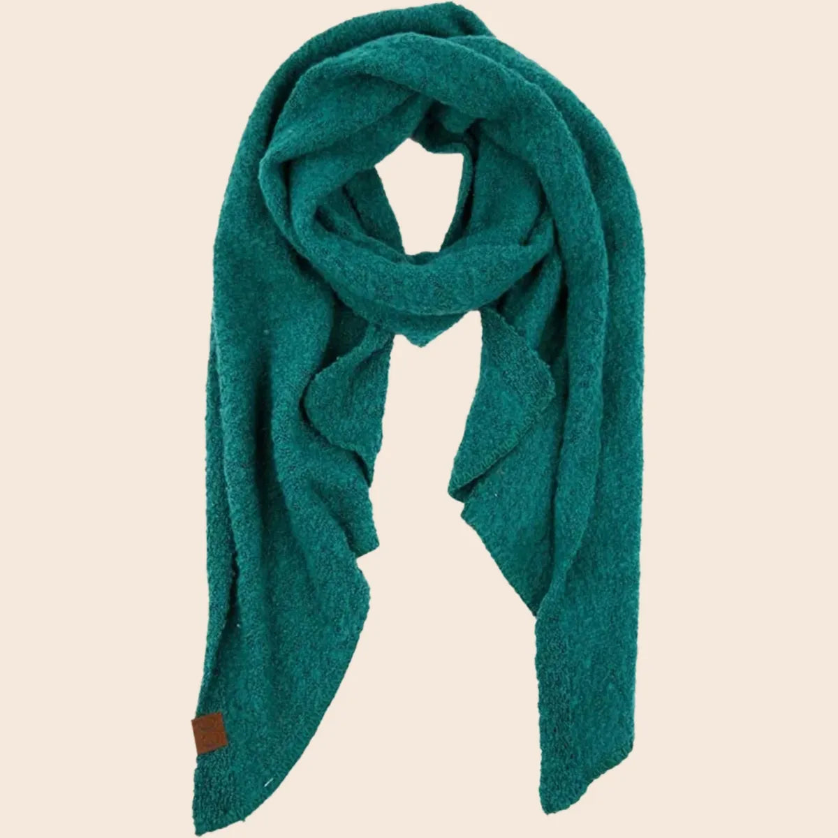 Bias Cut Whipstitched Edging Long Scarf