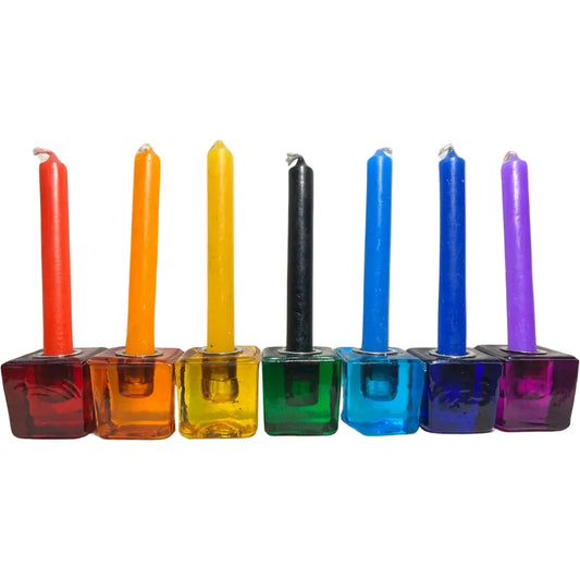 Cube Glass Spell Candle Holder