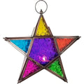 Rainbow Glass Star Lantern