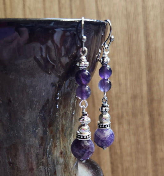 Amethyst Drop Earrings