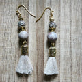 DZI Tassel Earrings