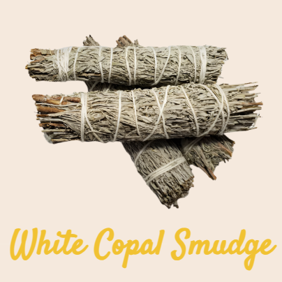 3" White Copal Smudge Stick