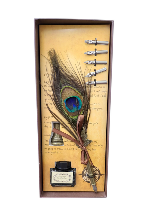 Peacock Quill Set